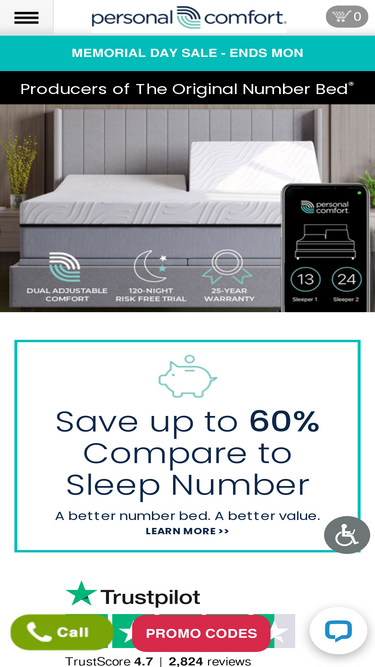 personalcomfortbed.com