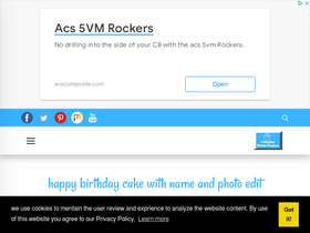 'cakedayphotoframes.com' screenshot