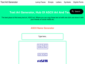 'textartgenerator.net' screenshot