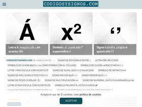 'codigosysignos.com' screenshot