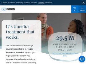 'caron.org' screenshot