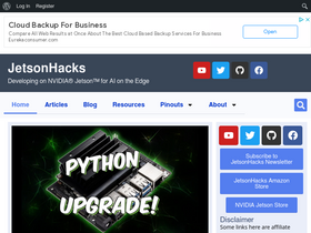 'jetsonhacks.com' screenshot