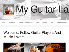 'myguitarlair.com' screenshot