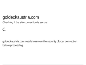 goldeckaustria.com homepage screenshot