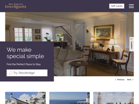 'newenglandinnsandresorts.com' screenshot