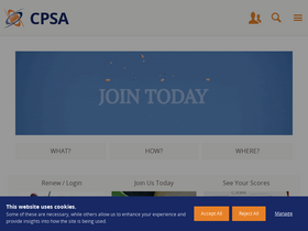 'cpsa.co.uk' screenshot