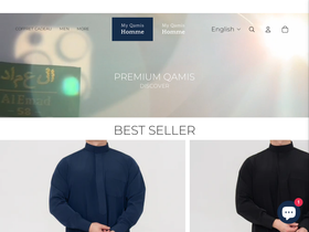 My Qamis Homme website screenshot