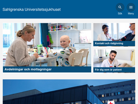 'sahlgrenska.se' screenshot