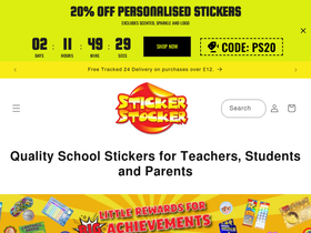 Sticker Stocker homepage screenshot