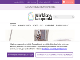 'kirkkojakaupunki.fi' screenshot
