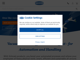 'schmalz.com' screenshot