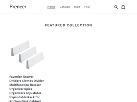 preneer.com homepage screenshot
