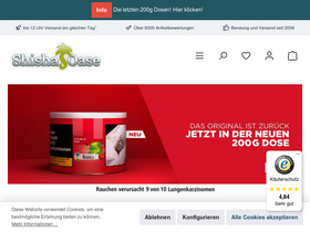 'wasserpfeife-shisha.com' screenshot