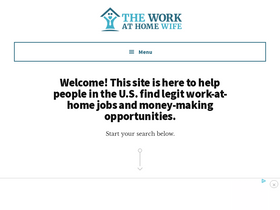 'theworkathomewife.com' screenshot
