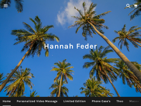 hannahfeder.com homepage screenshot