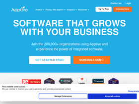 'apptivo.com' screenshot