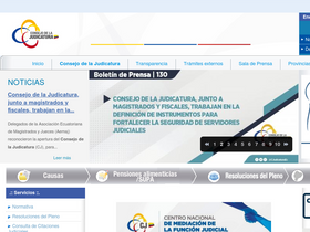 'funcionjudicial.gob.ec' screenshot