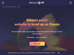 'steamlevelu.com' screenshot