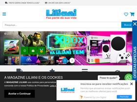 'liliani.com.br' screenshot