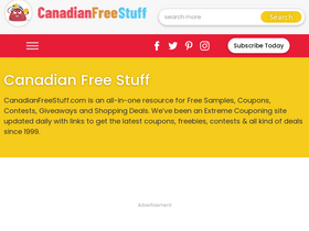 'canadianfreestuff.com' screenshot
