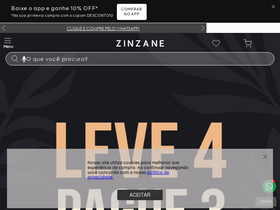 'zinzane.com.br' screenshot