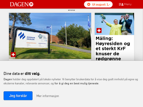 'dagen.no' screenshot