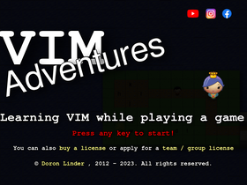 'vim-adventures.com' screenshot