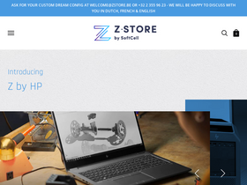 ZStore (by SoftCell) homepage screenshot
