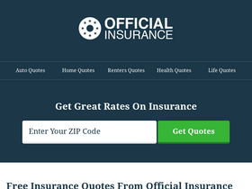 'official-insurance.com' screenshot