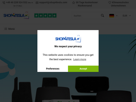'shop4tesla.com' screenshot