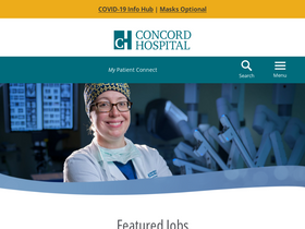 'concordhospital.org' screenshot