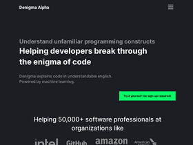 'denigma.app' screenshot