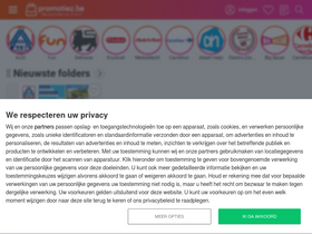 'promotiez.be' screenshot