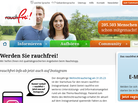 'rauchfrei-info.de' screenshot