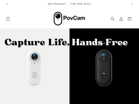 shoppovcam.com homepage screenshot