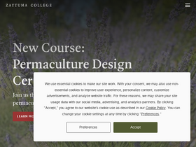 'zaytuna.edu' screenshot