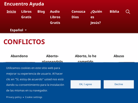 'encuentroayuda.com' screenshot