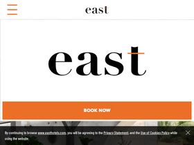 'easthotels.com' screenshot