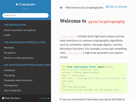 'cryptography.io' screenshot