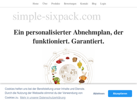 'simple-sixpack.com' screenshot