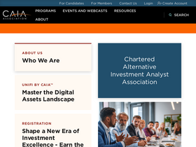 'caia.org' screenshot