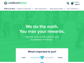 'creditcardgenius.ca' screenshot