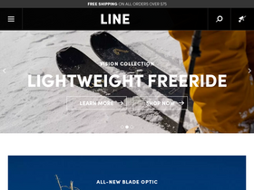 'lineskis.com' screenshot