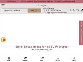 Cubic Zirconia homepage screenshot