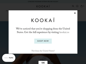 'kookai.fr' screenshot
