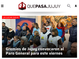 'quepasajujuy.com.ar' screenshot