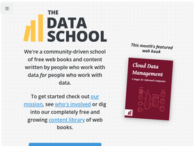 'dataschool.com' screenshot
