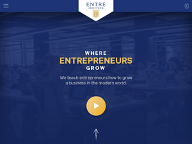 'entreinstitute.com' screenshot