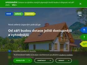 'novazelenausporam.cz' screenshot