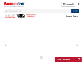 'vacuumspot.com.au' screenshot